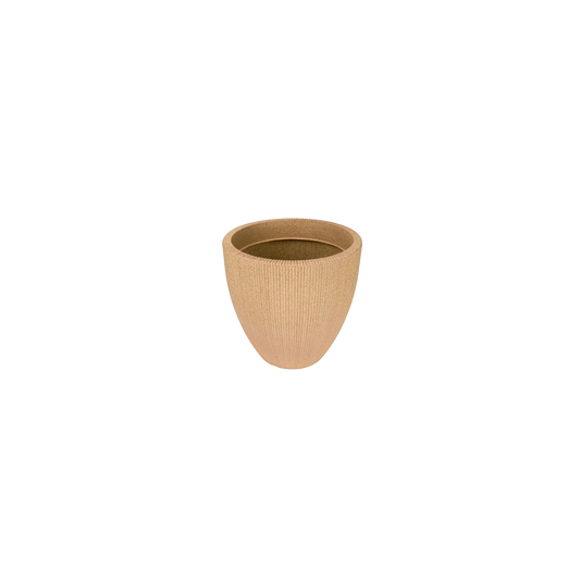 BOTONIA 030 Resin Planter - Premium LLDPE tapered round outdoor planter, stone look, UV resistant, 10-year warranty | Solen G