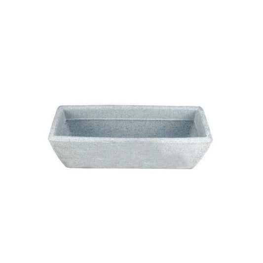 LYSSA 170 Resin Planter - Premium LLDPE oval outdoor planter, stone look, UV resistant, 10-year warranty | Solen Garden