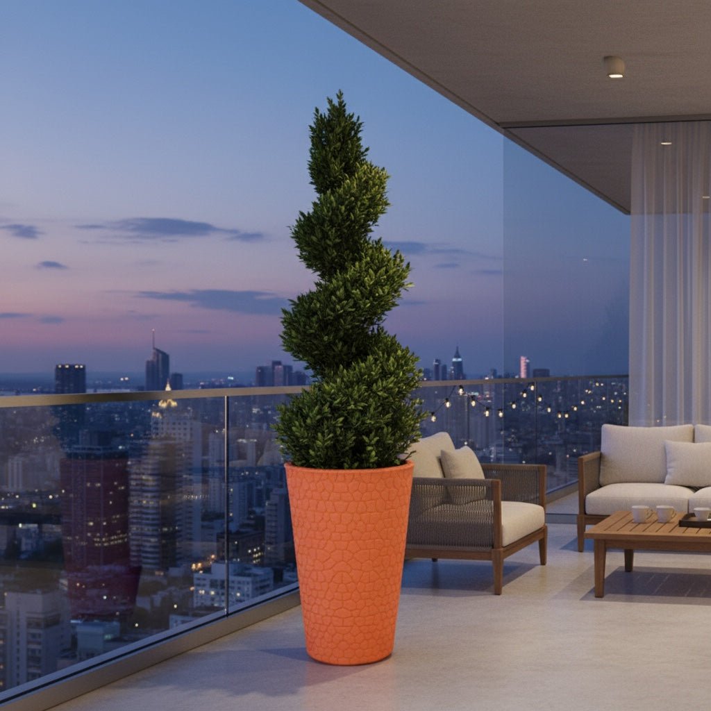 PETRA 110 Resin Planter - Solen Garden | Modern Outdoor Patio Planters and Furniture - Planter