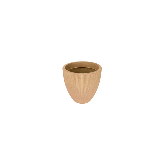 BOTONIA 030 Resin Planter - Premium LLDPE tapered round outdoor planter, stone look, UV resistant, 10-year warranty | Solen G