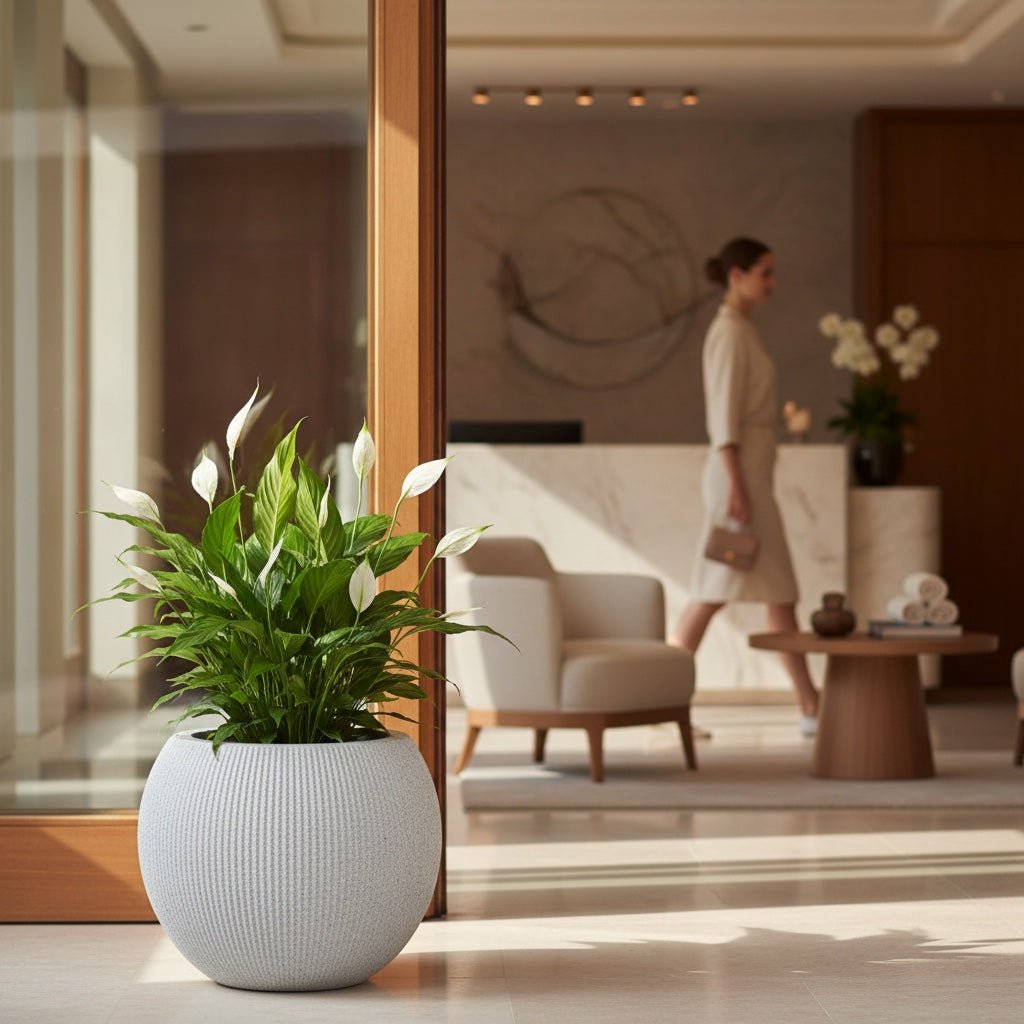 FLORIA 250 Resin Planter - Solen Garden | Modern Outdoor Patio Planters and Furniture - Planter