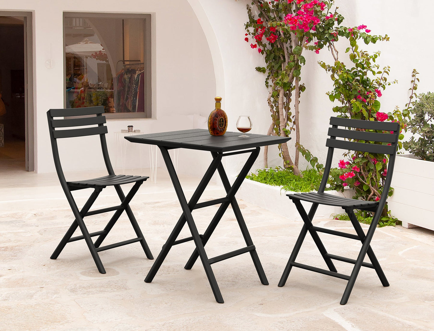 Helen Folding Table 60 - Solen Garden | Modern Indoor & Outdoor Planters & Patio Furniture - Outdoor Patio Furniture