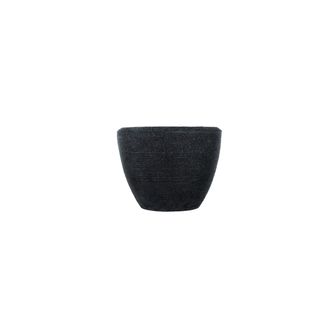 LIORA 230 Resin Planter - Premium LLDPE wide round outdoor planter, stone look, UV resistant, 10-year warranty | Solen Garden