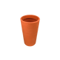 LIVA 090 Resin Planter - Premium LLDPE wide tapered round outdoor planter, stone look, UV resistant, 10-year warranty | Solen