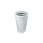 LIVA 090 Resin Planter - Premium LLDPE wide tapered round outdoor planter, stone look, UV resistant, 10-year warranty | Solen