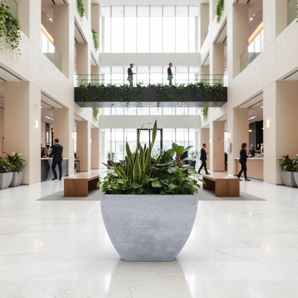 LUMEN 130 Resin Planter - Solen Garden | Modern Outdoor Patio Planters and Furniture - Planter