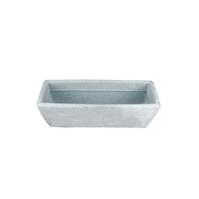 LYSSA 160 Resin Planter - Premium LLDPE oval outdoor planter, stone look, UV resistant, 10-year warranty | Solen Garden