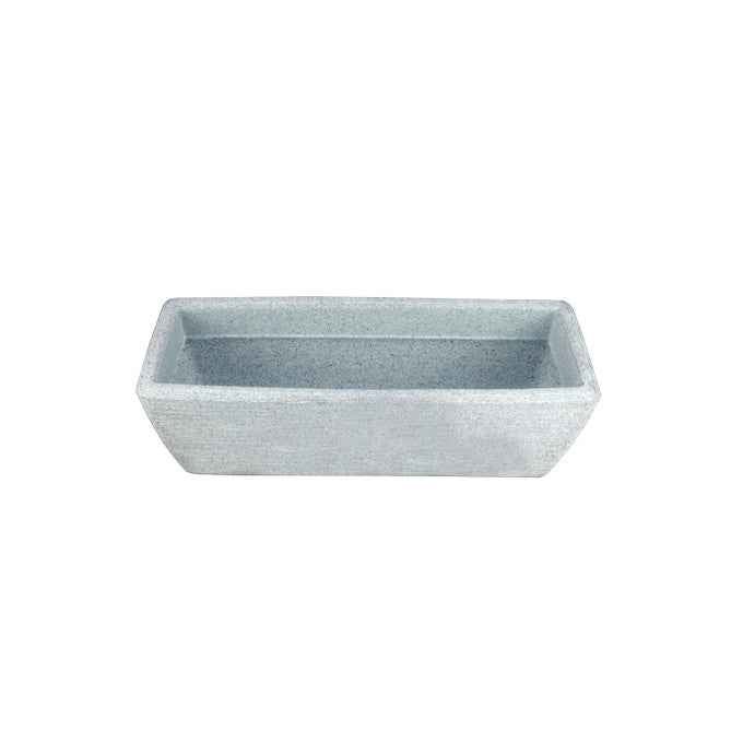 LYSSA 170 Resin Planter - Premium LLDPE oval outdoor planter, stone look, UV resistant, 10-year warranty | Solen Garden