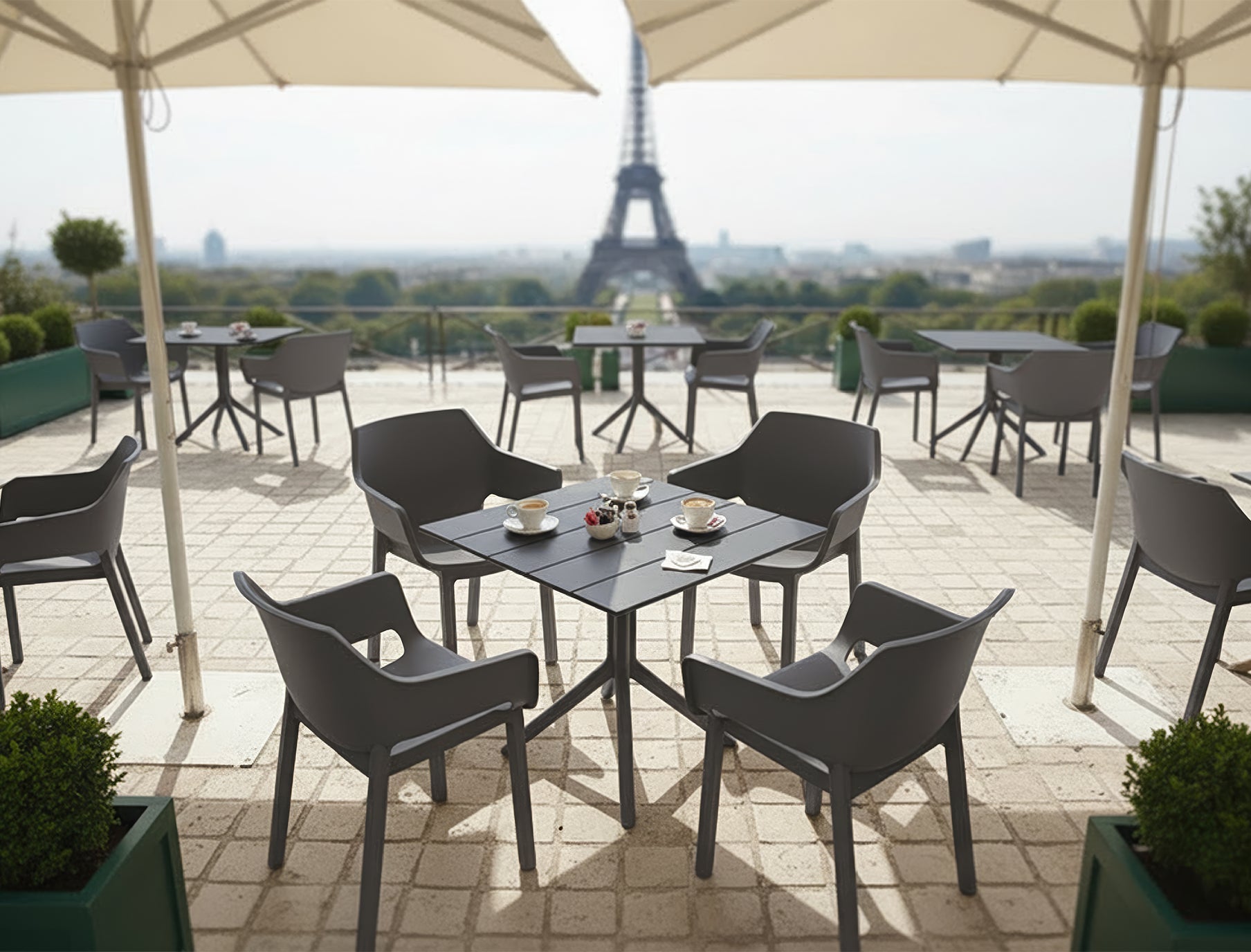 Paris Table 70 - Solen Garden | Modern Indoor & Outdoor Planters & Patio Furniture - Outdoor Patio Furniture