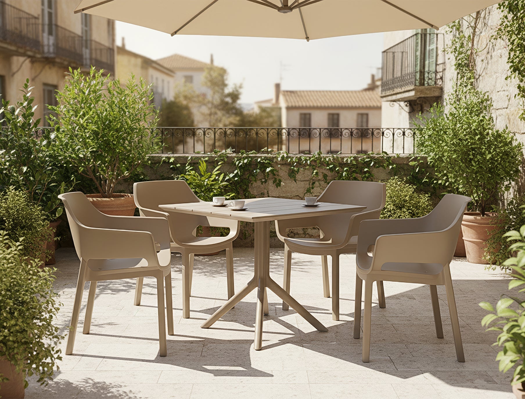Paris Table 70 - Solen Garden | Modern Indoor & Outdoor Planters & Patio Furniture - Outdoor Patio Furniture