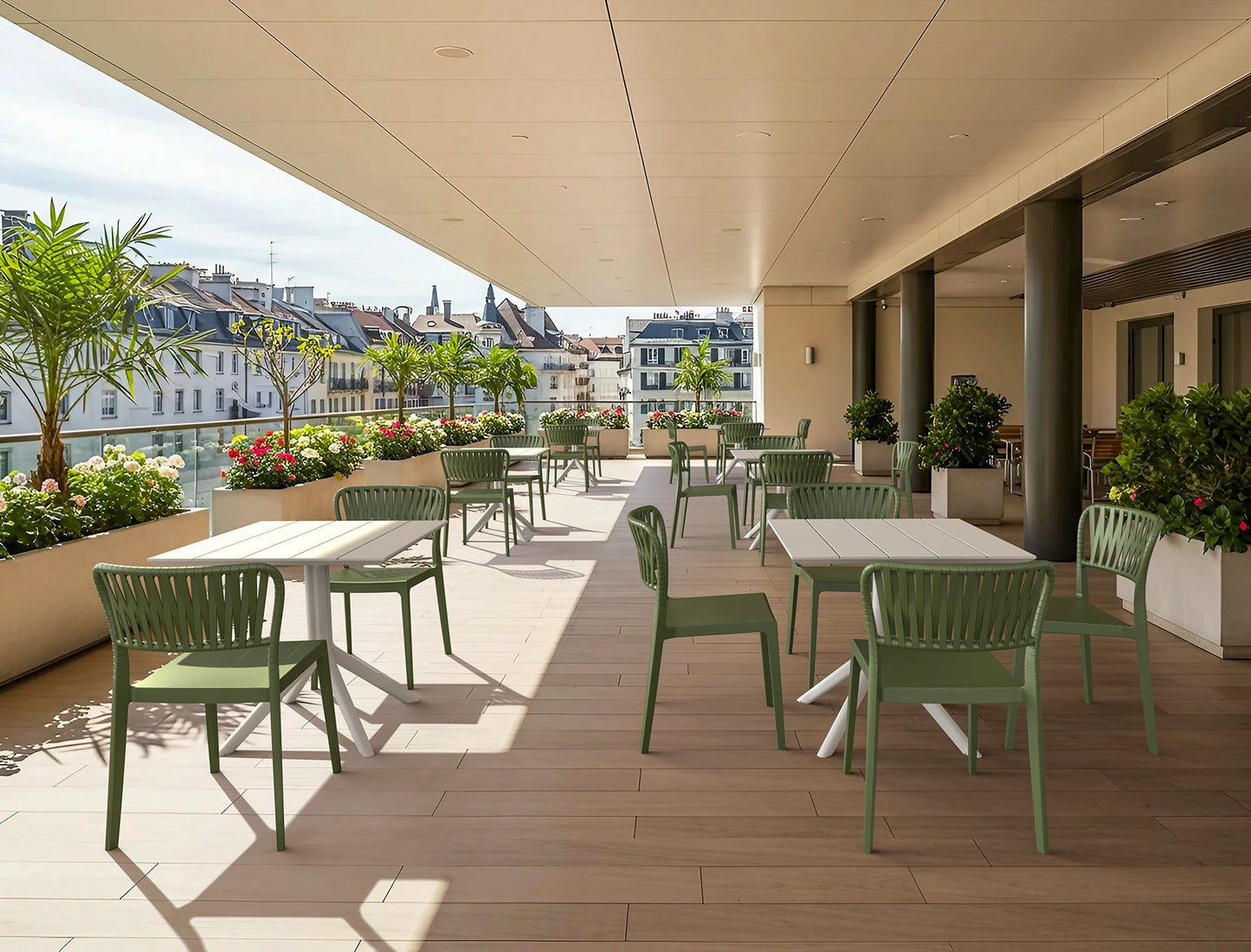 Paris Table 70 - Solen Garden | Modern Indoor & Outdoor Planters & Patio Furniture - Outdoor Patio Furniture