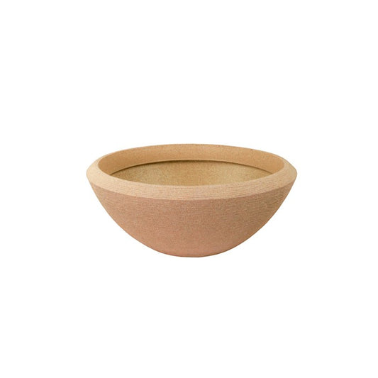TALIN 270 Resin Planter - Premium LLDPE wide low bowl outdoor planter, stone look, UV resistant, 10-year warranty | Solen Gar