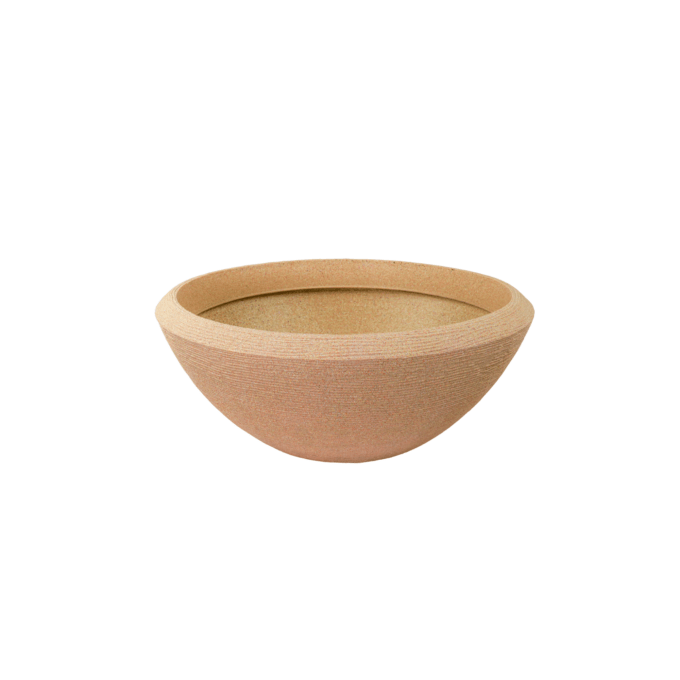 TALIN 270 Resin Planter - Premium LLDPE wide low bowl outdoor planter, stone look, UV resistant, 10-year warranty | Solen Gar