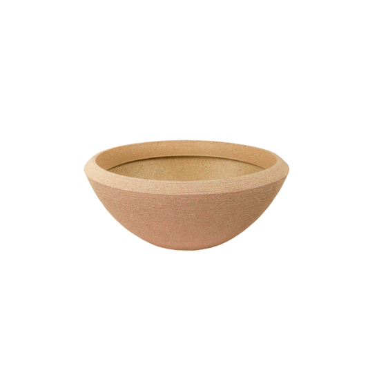 TALIN 270 Resin Planter - Premium LLDPE wide low bowl outdoor planter, stone look, UV resistant, 10-year warranty | Solen Gar