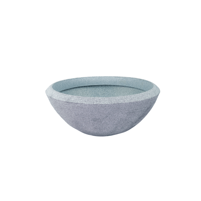 TALIN 270 Resin Planter - Premium LLDPE wide low bowl outdoor planter, stone look, UV resistant, 10-year warranty | Solen Gar