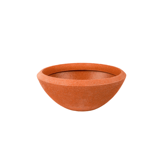 TALIN 270 Resin Planter - Premium LLDPE wide low bowl outdoor planter, stone look, UV resistant, 10-year warranty | Solen Gar