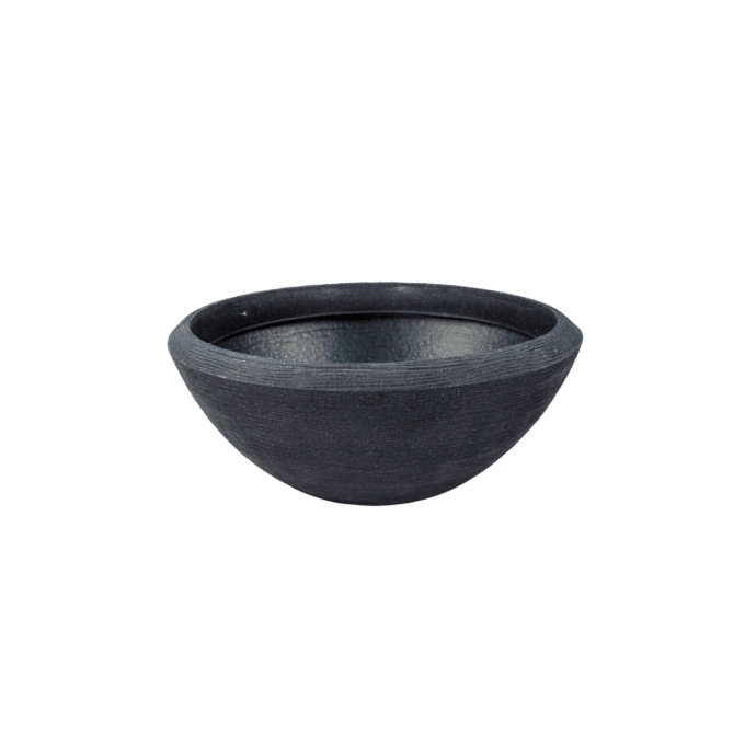 TALIN 270 Resin Planter - Premium LLDPE wide low bowl outdoor planter, stone look, UV resistant, 10-year warranty | Solen Gar